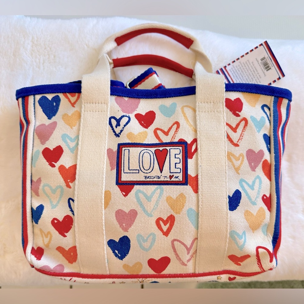 Brighton! Mini Tote Bag/Red White & You/Crossbody & Top Handle - Picture 3 of 16